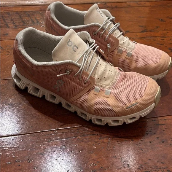 On Cloud 5 Shoes Size 6 Women’s Shell Rose Pink GUC - Picture 1 of 8